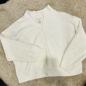 A new day cream scuba sweatshirt